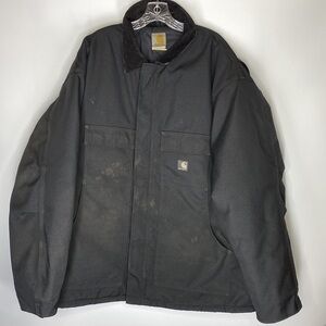 Carhartt C55 BLK Arctic Quilt Lined Yukon Jacket Black Size 3XL